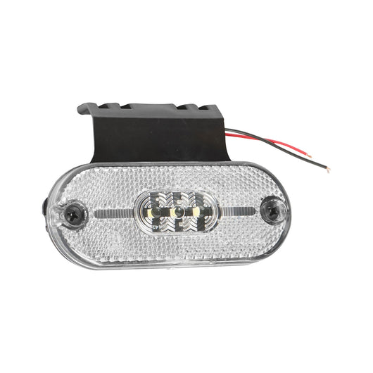 Lampada laterale con LED, 12V-24V, bianca, Breckner Germany