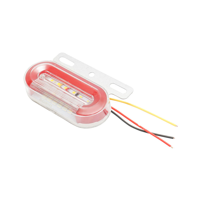 Lampada laterale con LED, 24V, rosso-bianca, Breckner Germany