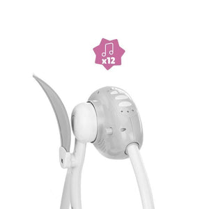 Altalena elettrica Comfort Badabulle - Pieghevole - Ultra compatta - Arco gioco rimovibile, Moonlight