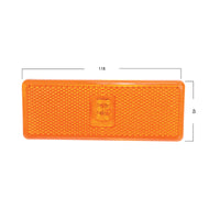 Lampada laterale LED gialla , 118x45 mm, 12V-24V, Breckner Germany.