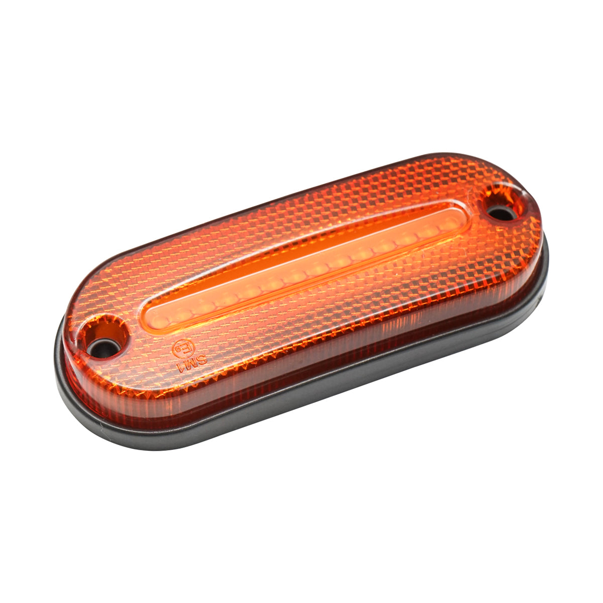 Lampada laterale LED gialla, 120 mm, 12V-24V, Breckner Germany.