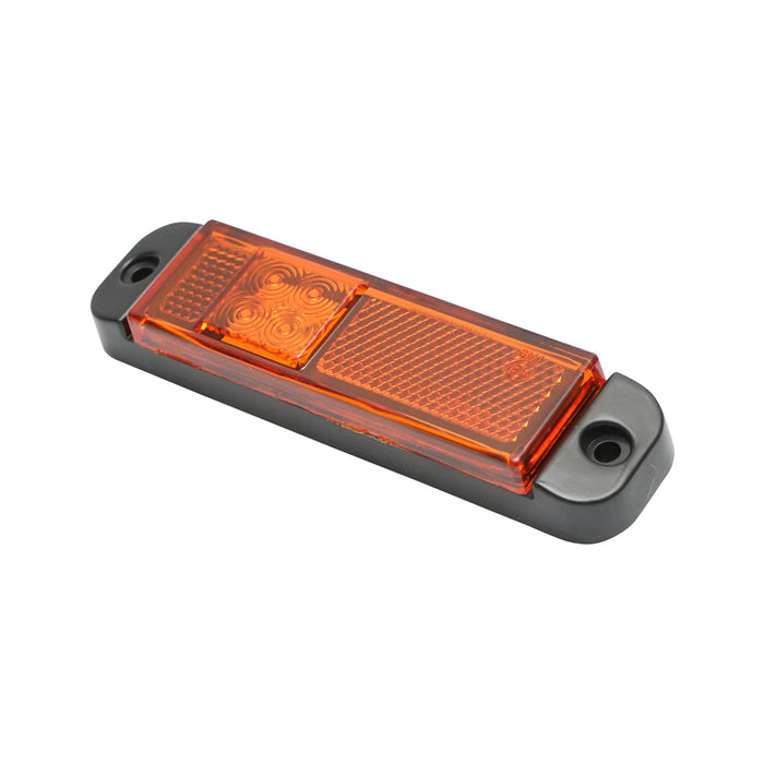 Lampada laterale LED gialla, 130 mm, 12V-24V, Breckner Germany.