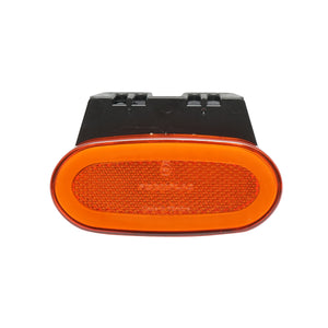 Lampada laterale LED ovale neon con supporto, 12V-24V, gialla, 105x46 mm, Breckner Germany