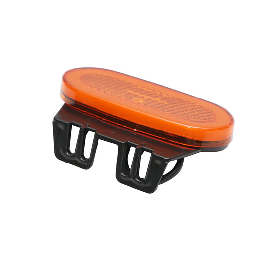 Lampada laterale LED ovale neon con supporto, 12V-24V, gialla, 105x46 mm, Breckner Germany