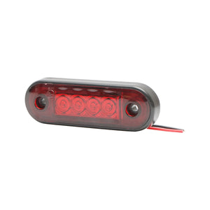 Lampada laterale LED rossa, 12-24V, FR0170, Breckner Germany