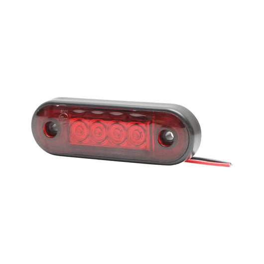 Lampada laterale LED rossa, 12-24V, FR0170, Breckner Germany