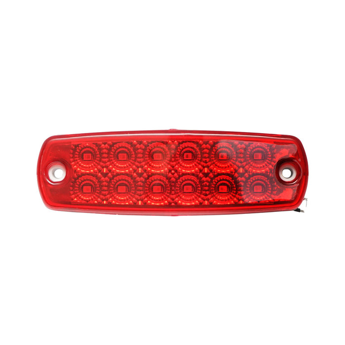 Lampada laterale LED rossa, 12V-24V, Breckner Germany.