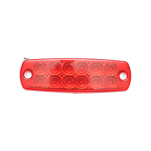 Lampada laterale LED rossa, 12V-24V, Breckner Germany.