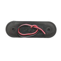 Lampada laterale slim LED, 12V-24V, bianca fumé, 83x27 mm, Breckner Germany