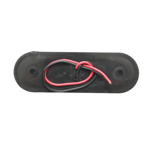 Lampada laterale slim LED, 12V-24V, bianca fumé, 83x27 mm, Breckner Germany