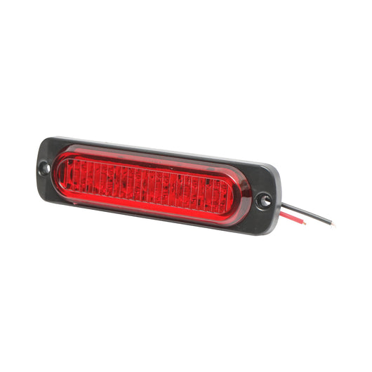 Lampada laterale strobo LED, rossa, 12V-24V, 113 mm, FR1271R, Breckner Germany