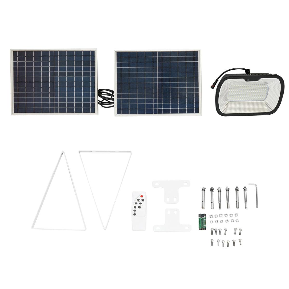 Lampada LED 126x0,5W con pannello solare 25W e batteria 7V/10Ah