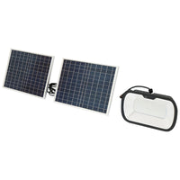 Lampada LED 126x0,5W con pannello solare 25W e batteria 7V/10Ah