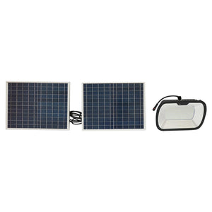 Lampada LED 126x0,5W con pannello solare 25W e batteria 7V/10Ah