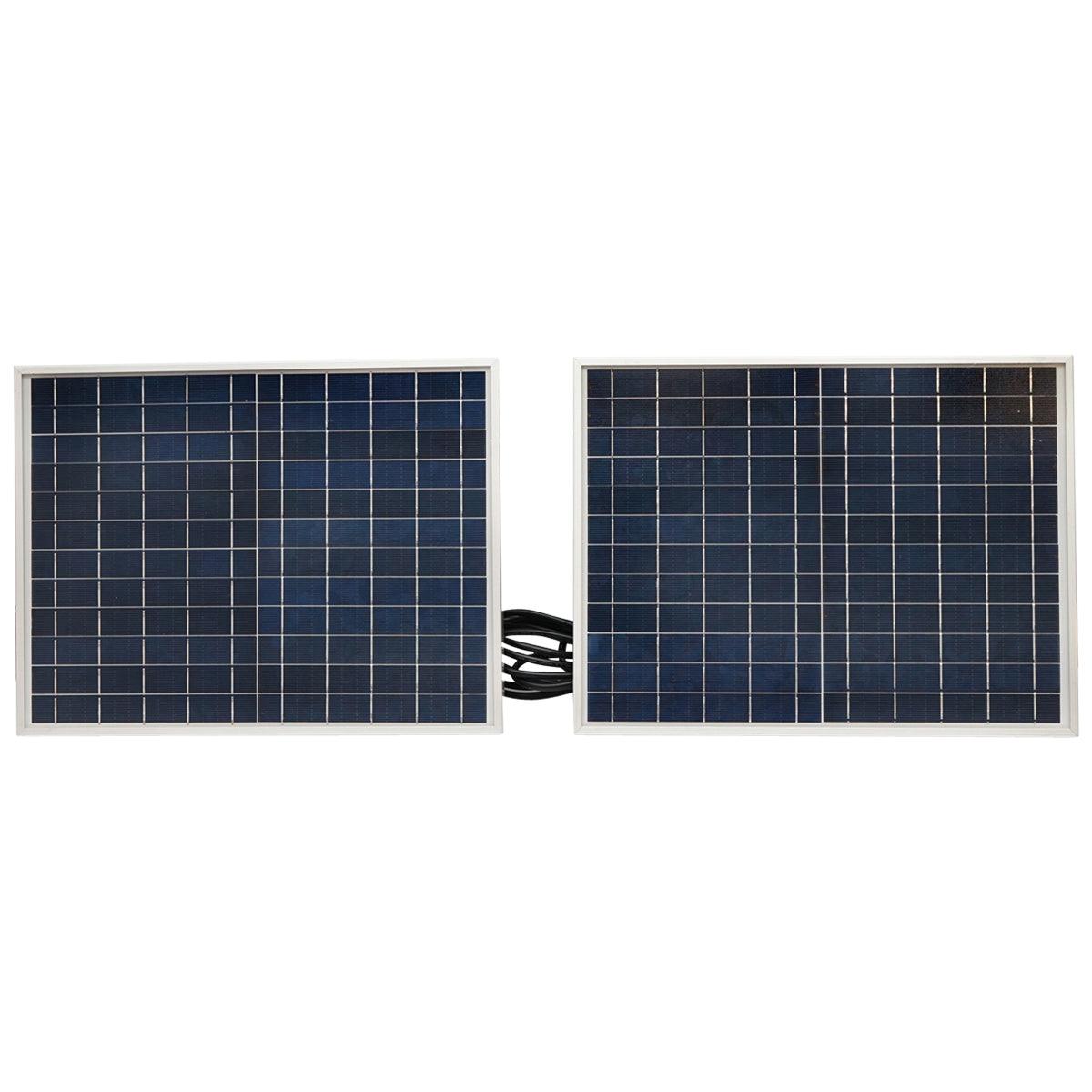 Lampada LED 126x0,5W con pannello solare 25W e batteria 7V/10Ah