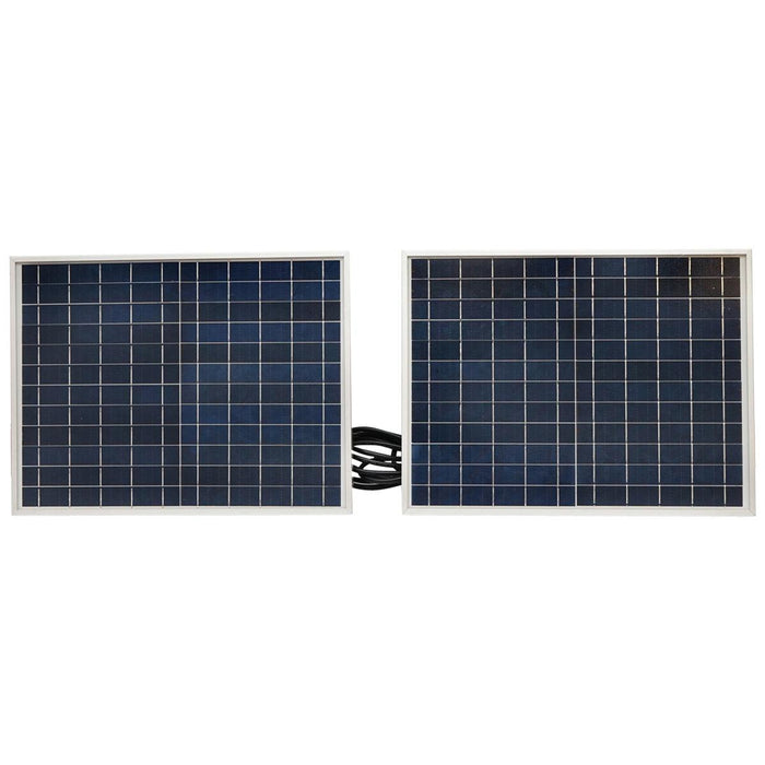 Lampada LED 126x0,5W con pannello solare 25W e batteria 7V/10Ah