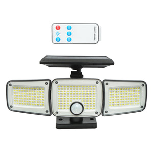 Lampada LED 2700 lm con pannello solare telecomandato e batteria 2400mAh, IP65