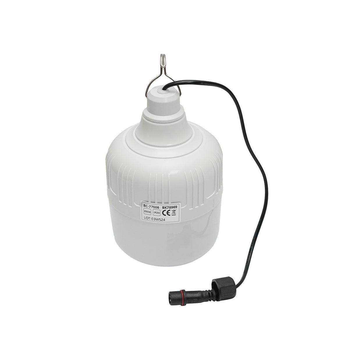 Lampada LED 50W, 6500K con pannello solare policristallino 3W e telecomando IP20