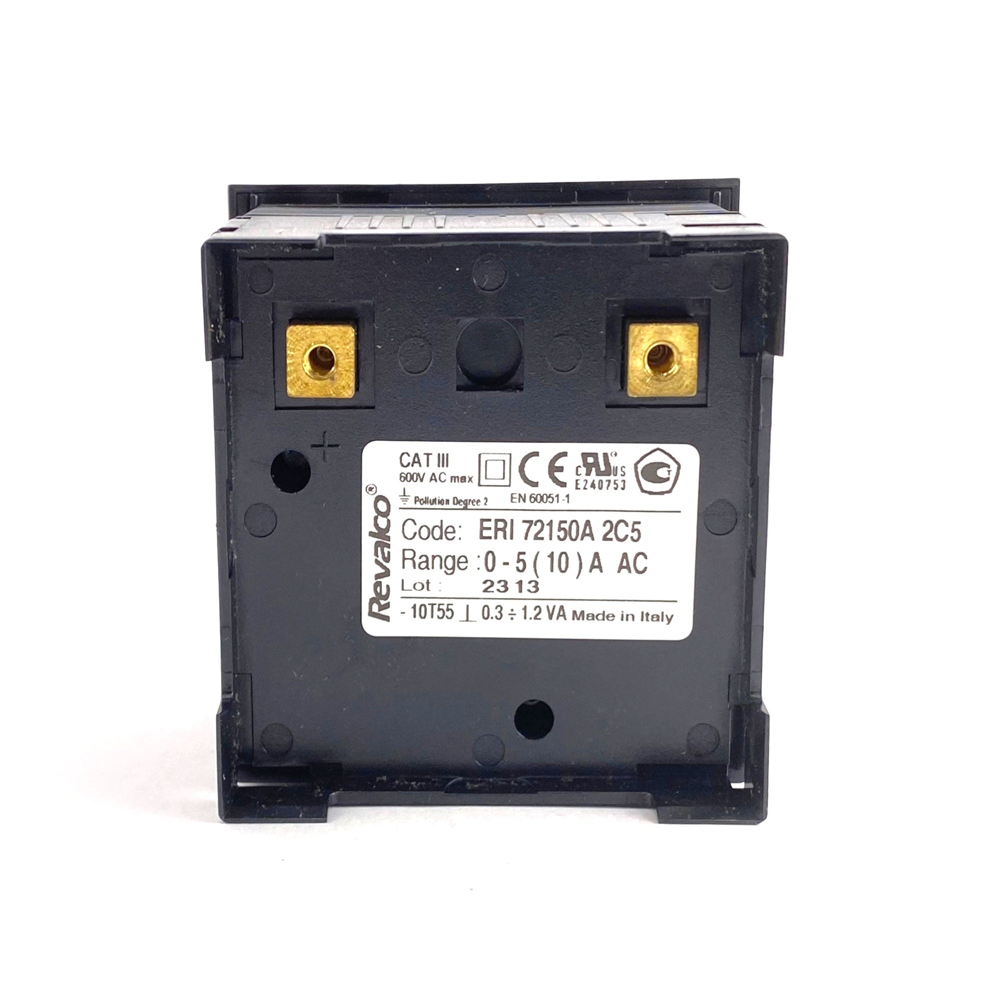 Amperometro analogico 90 gradi fer. 72 50/5A 2IN Revalco