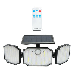Lampada LED con pannello solare telecomandato e batteria 2000mAh, IP65