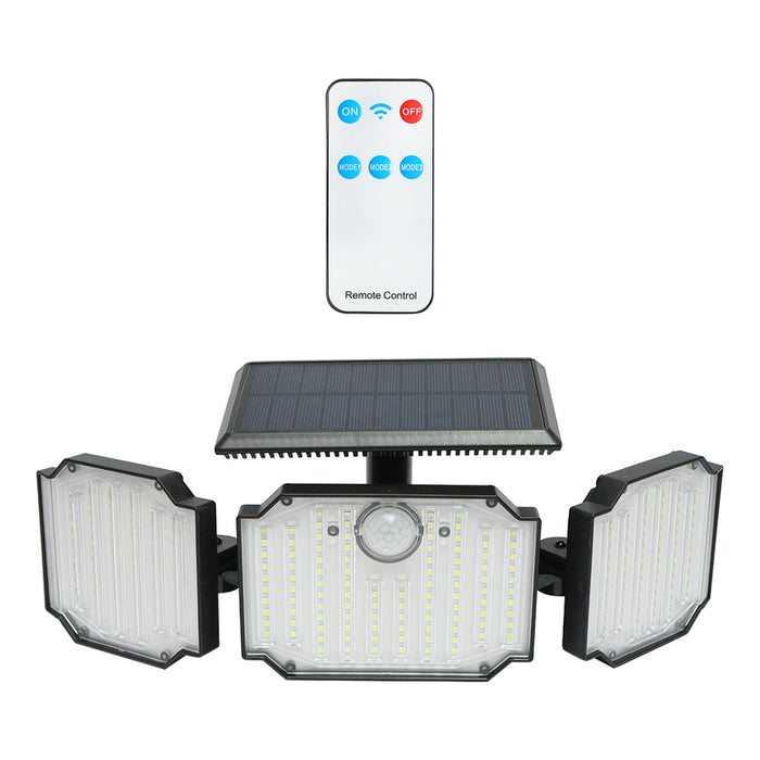 Lampada LED con pannello solare telecomandato e batteria 2000mAh, IP65