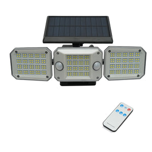 Lampada LED con pannello solare telecomandato e batteria 2000mAh, IP65