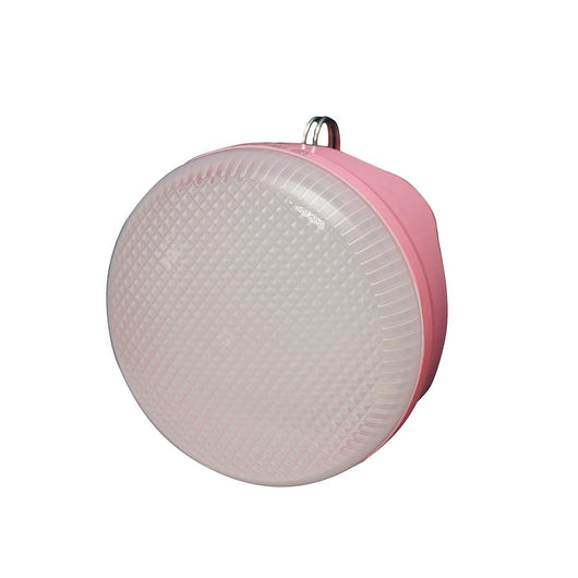 Lampada LED da 100W con pannello solare e batteria da 1200mA, colore rosa
