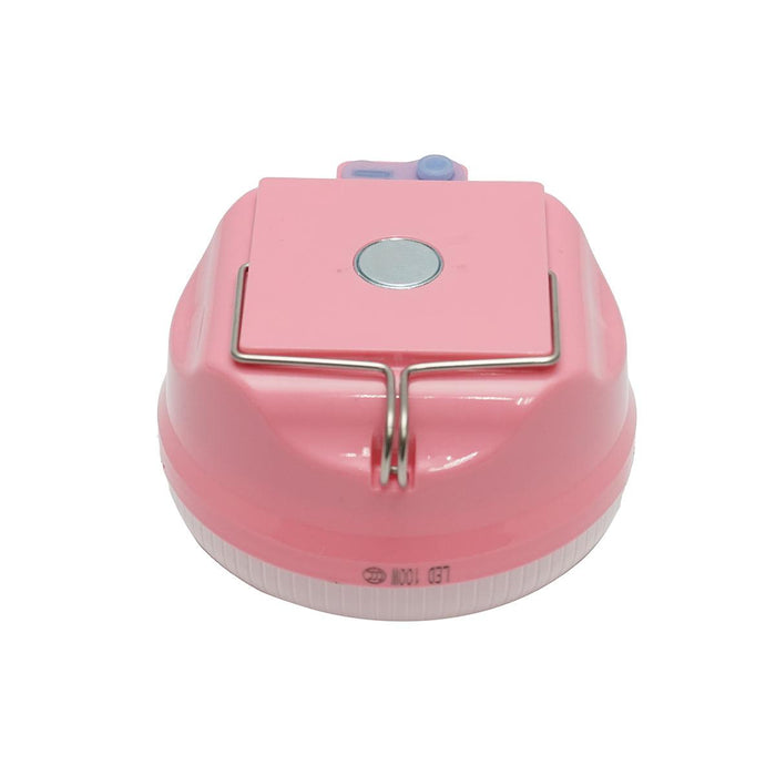 Lampada LED da 100W con pannello solare e batteria da 1200mA, colore rosa