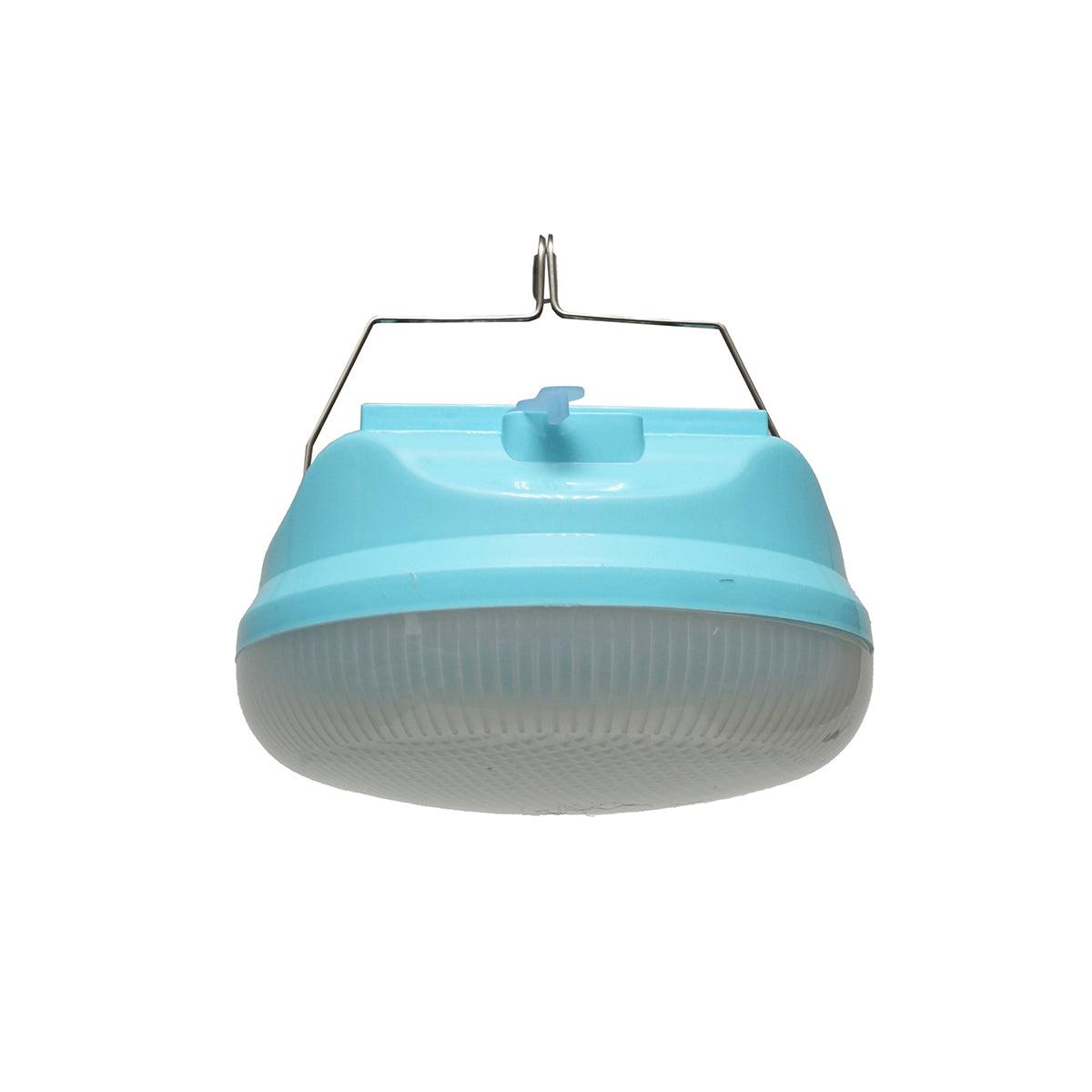 Lampada LED da 300W con pannello solare e batteria da 2400mA, colore blu