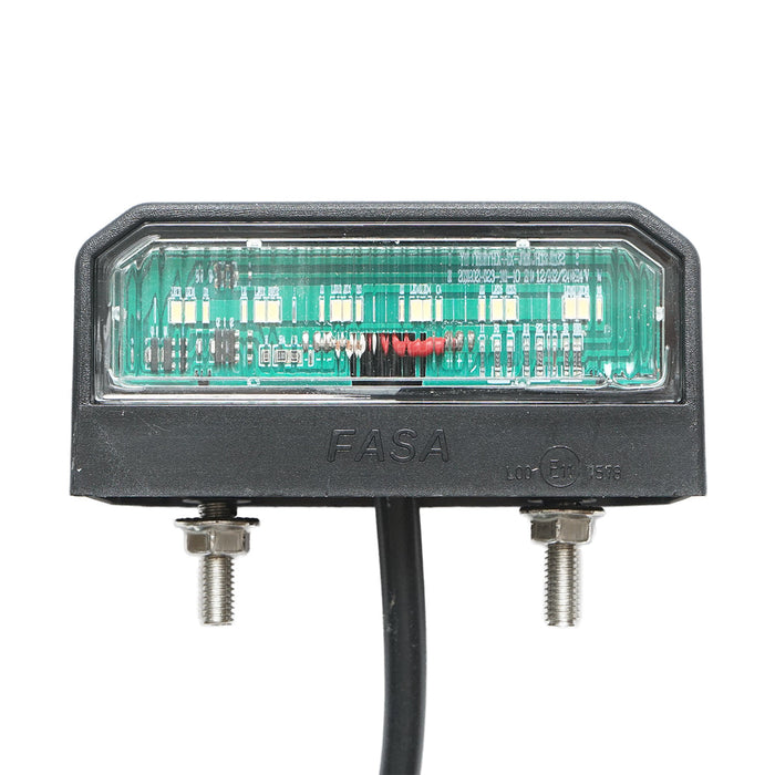 Lampada LED per illuminazione della targa di registrazione, 12-24V, Breckner Germany, dimensioni 100x45 mm