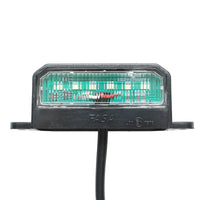 Lampada LED per illuminazione della targa di registrazione, 125x45 mm, 12-24V, Breckner Germany.