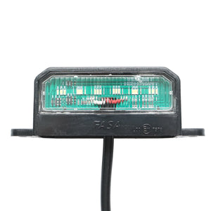 Lampada LED per illuminazione della targa di registrazione, 125x45 mm, 12-24V, Breckner Germany.