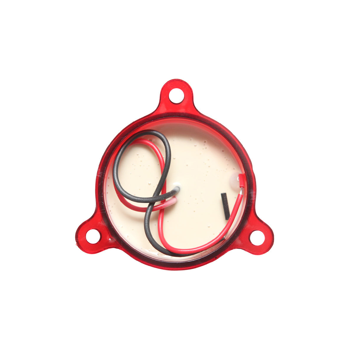 Lampada LED rotonda universale 12/24V rossa, Breckner Germany.