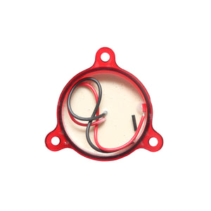 Lampada LED rotonda universale 12/24V rossa, Breckner Germany.