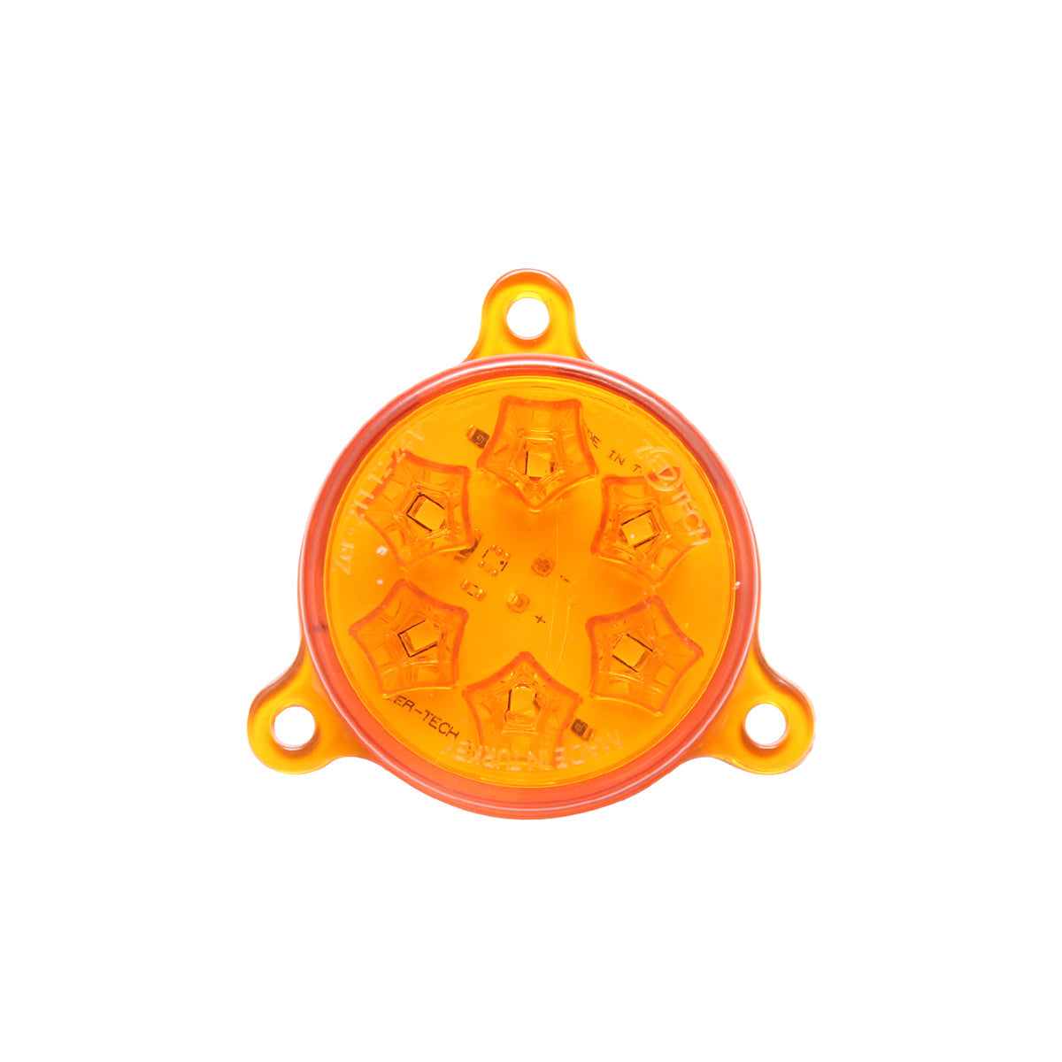 Lampada LED rotonda universale, 12/24V, gialla, Breckner Germany.