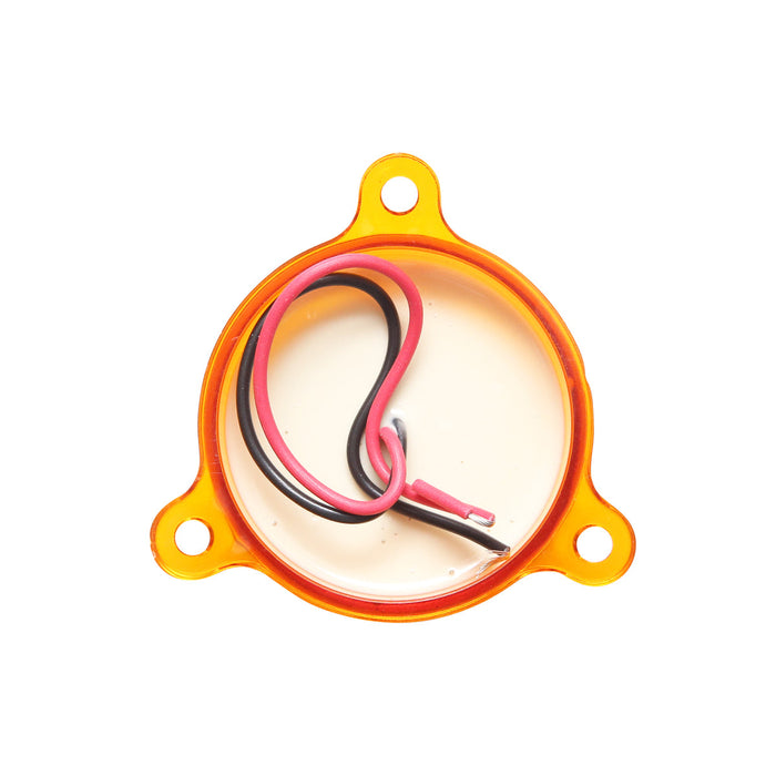 Lampada LED rotonda universale, 12/24V, gialla, Breckner Germany.