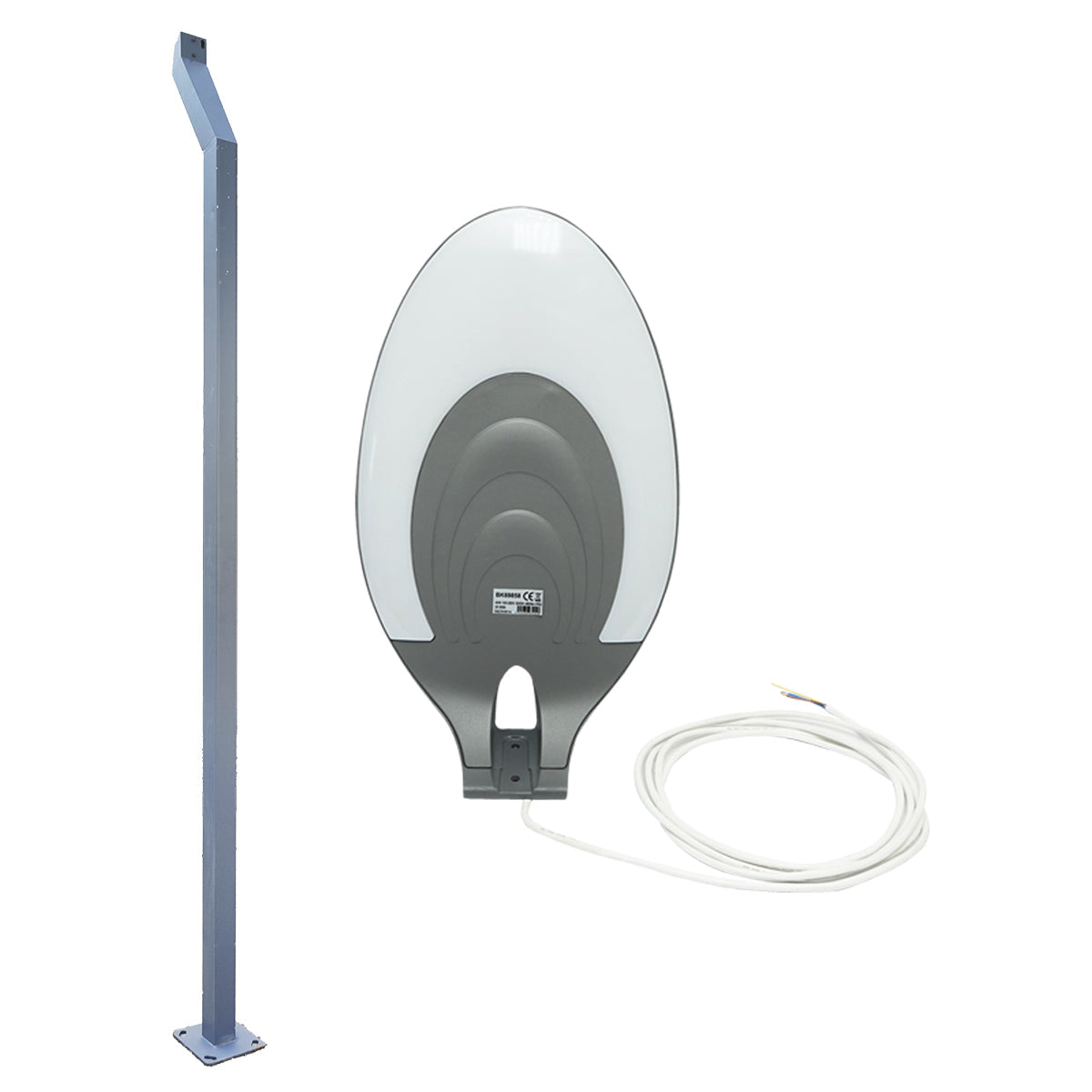 Lampada per illuminazione stradale a LED 40W, 220V, IP65, 5000K, altezza palo 3,5m