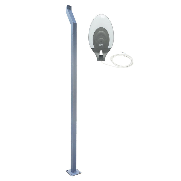Lampada per illuminazione stradale a LED 40W, 220V, IP65, 5000K, altezza palo 3,5m