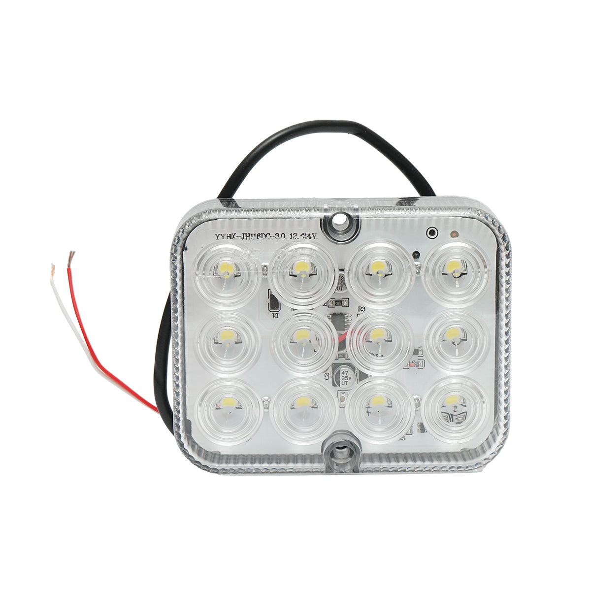 Lampada posteriore con 12 LED, 2.4W, 12/24V, Breckner Germany.