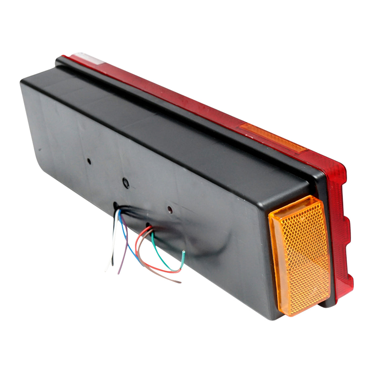 Lampada posteriore destra con 7 funzioni e dispersore striato, 480x113x90 mm, per DAF, MB Atego, Breckner Germany, codice OEM 1522386, 4.62376, A0035445303, A0035445703