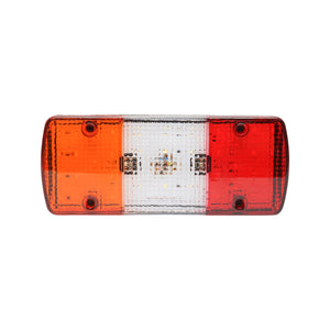 Lampada posteriore rettangolare con 28 LED e 3 compartimenti da 12V