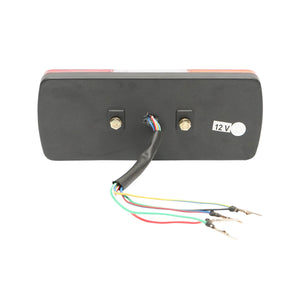 Lampada posteriore rettangolare con 28 LED e 3 compartimenti da 12V