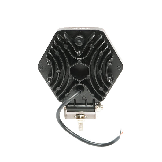 Lampada proiettore esagonale con griglia metallica rossa, 9 LED, angolo di radiazione 30°, DC 10-80V, 27W, Breckner Germany