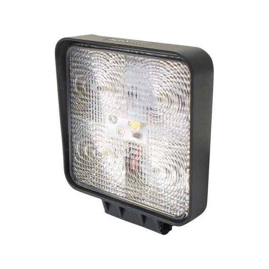 Lampada quadrata con 5 LED, 10-30V, 15W, angolo di radiazione 60°