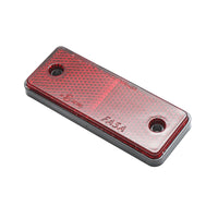 Lampada reflectorizzante rettangolare rossa