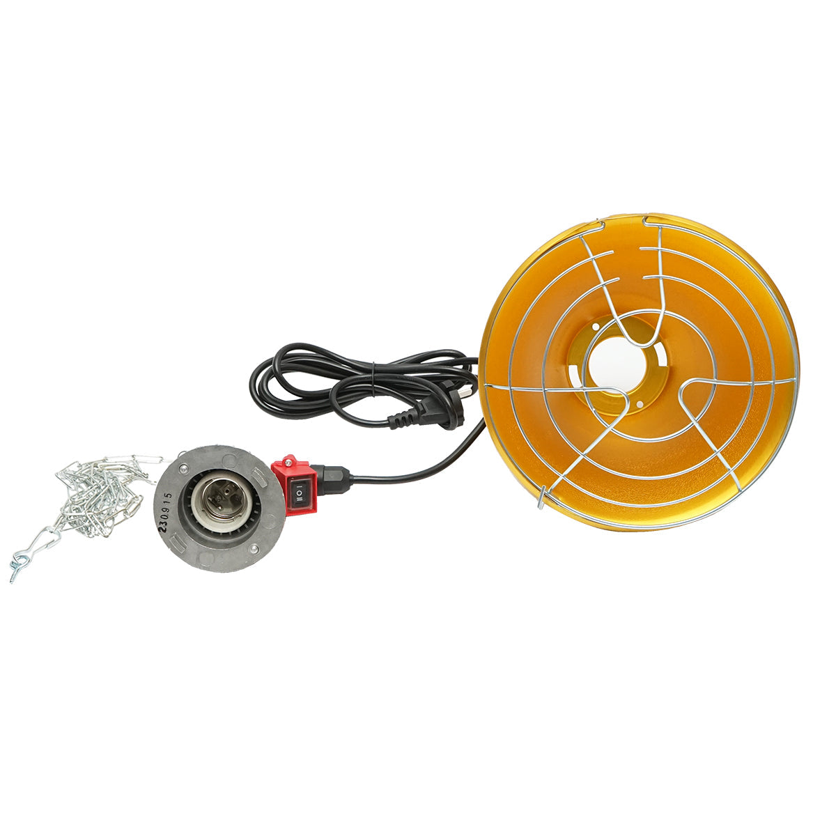 Lampada riscaldante a infrarossi da 21,5 cm per pulcini e animali, 230V