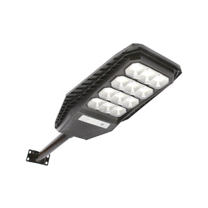 Lampada solare a LED per illuminazione stradale 200W, 6500K, IP65 con sensore di movimento, pannello solare e montaggio su palo