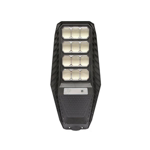 Lampada solare a LED per illuminazione stradale 200W, 6500K, IP65 con sensore di movimento, pannello solare e montaggio su palo