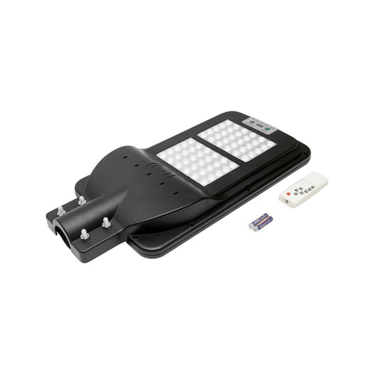 Lampada solare a LED per illuminazione stradale 60W, 6500K, IP65 con sensore di movimento, pannello solare e montaggio su palo