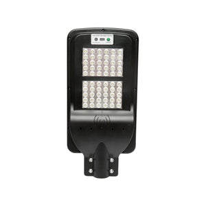 Lampada solare a LED per illuminazione stradale 60W, 6500K, IP65 con sensore di movimento, pannello solare e montaggio su palo